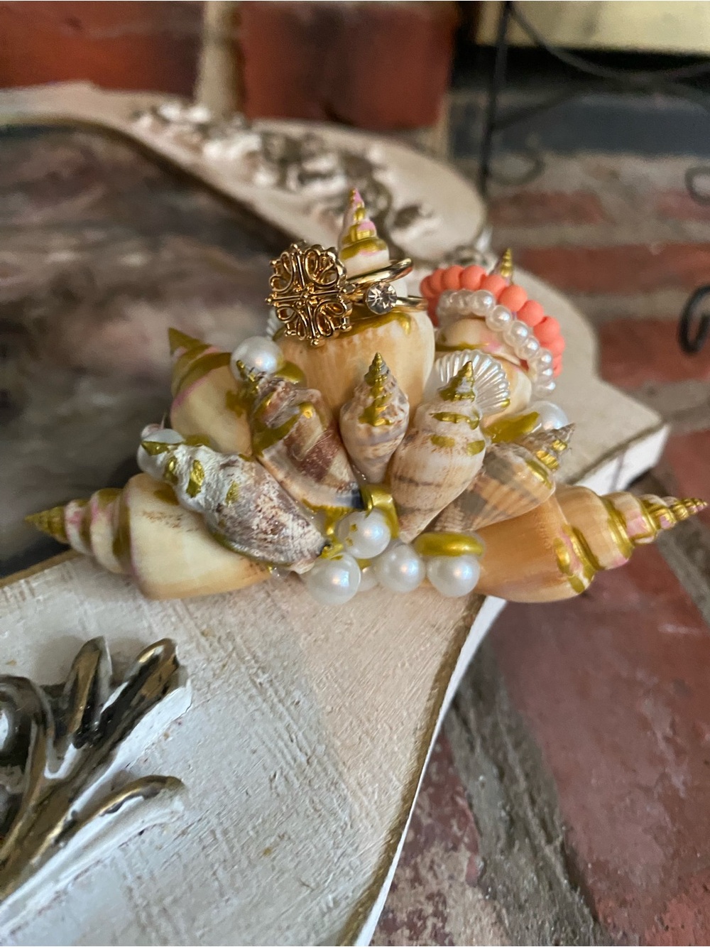 Seashell Ring Holder
